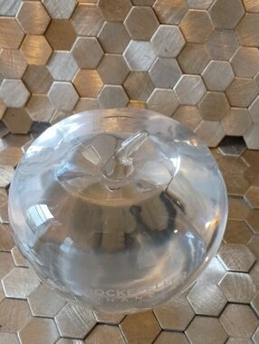 Glass Apple Decorative Accent in Clear -  Home Art#3